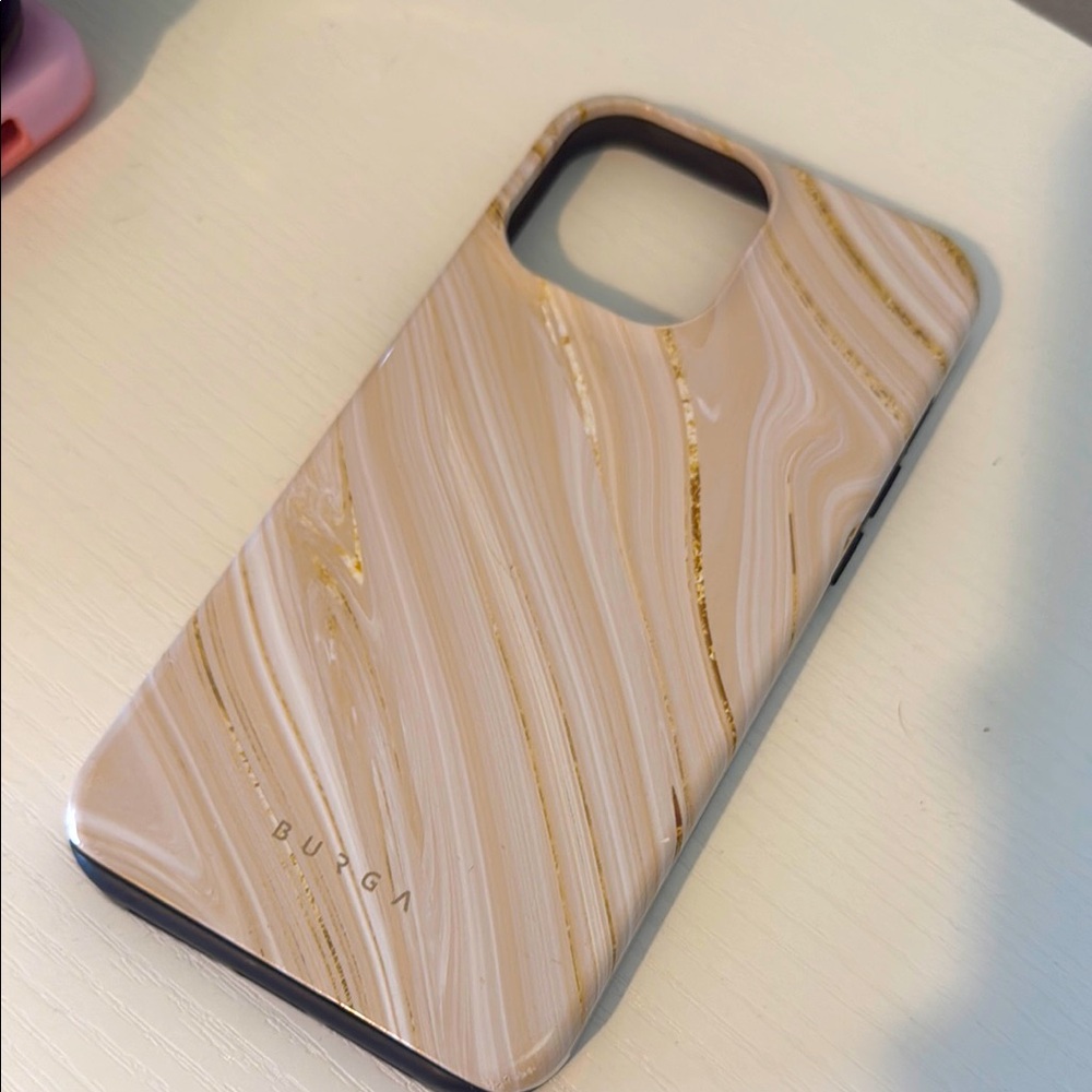 Burga Tan and Gold Swirl Phone Case iPhone 11 Pro Max